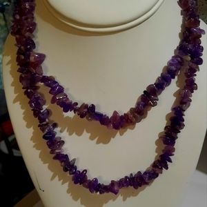 Amethyst Endless Chip Necklace